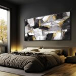 Kureful Large Abstract Wall Art for Living Room Gold Abstract Maximalist Decor f... - Image 4