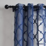 Lush Decor Avon Trellis Grommet Sheer Window Curtain Panels Pair 38" W x 95" L N... - Image 6