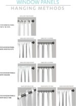 Lush Decor Avon Trellis Grommet Sheer Window Curtain Panels Pair 38" W x 95" L N... - Image 8