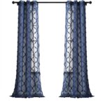 Lush Decor Avon Trellis Grommet Sheer Window Curtain Panels Pair 38" W x 95" L N... - Image 9