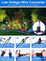 5W Low Voltage Landscape Pathway Lights with Connectors 12V Outdoor Landscape Li... - Image 6