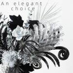 Luxurious Black Silver Artificial Flowers，17-Inch Modern Gothic Bouquet，Dark Aca... - Image 5