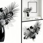 Luxurious Black Silver Artificial Flowers，17-Inch Modern Gothic Bouquet，Dark Aca... - Image 6