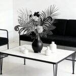 Luxurious Black Silver Artificial Flowers，17-Inch Modern Gothic Bouquet，Dark Aca... - Image 7