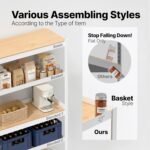 HOMEDANT House 5 Tier 24.1" W Laminated Metal Shelving Unit Adjustable Storage U... - Image 7