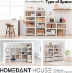 HOMEDANT House 5 Tier 24.1" W Laminated Metal Shelving Unit Adjustable Storage U... - Image 14