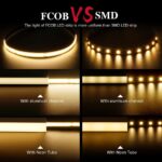 BTF-LIGHTING FCOB COB LED Strip Flexible High Density Uniform Light 9W/m 16.4FT ... - Image 3