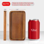 ALELION 6" Small Tiny Bathroom Vanity Tray for Counter - Acacia Wood Dish Soap D... - Image 3