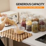 4 Pack 34oz Food Storage Jars with Airtight Lids, Preserving Seal Wire Clip Fast... - Image 3