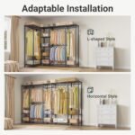 VIPEK V50 Heavy Duty Clothes Rack, Extra Large Freestanding Garment Rack with Ad... - Image 3