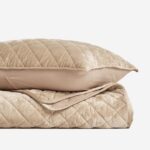 EVERGRACE Luxury Velvet Quilt Set King Size, Diamond Quilted Lightweight Velvet ... - Image 7