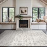 Beverly Rug Micro Loop Area Rug Gray/White 9x12 Abstract Modern Luxury Irregular... - Image 5