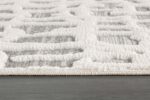 Beverly Rug Micro Loop Area Rug Gray/White 9x12 Abstract Modern Luxury Irregular... - Image 6