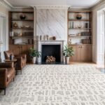 Beverly Rug Micro Loop Area Rug Gray/White 9x12 Abstract Modern Luxury Irregular... - Image 8