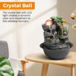 BEAMNOVA Tabletop Fountain,Relaxation Water Feature Feng Shui Indoor Fountain of... - Image 5