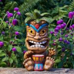 Outdoor Tiki Statue Decoration-Solar Power Light Tiki Garden Statues-Tiki Bar De... - Image 3