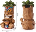 Outdoor Tiki Statue Decoration-Solar Power Light Tiki Garden Statues-Tiki Bar De... - Image 4