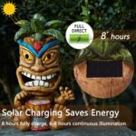 Outdoor Tiki Statue Decoration-Solar Power Light Tiki Garden Statues-Tiki Bar De... - Image 6