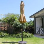 Sunnyglade 9' Solar LED Lighted Patio Umbrella with 8 Ribs/Tilt Adjustment and C... - Image 3