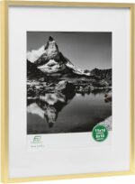 FrameWorks 11x14 Matted to 8x10 Picture Frame – Aluminum Frame w/Tempered Glass,... - Image 3