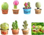 Rolin Roly 7PCS Micro Landscape Decorations Miniature Potted Plants Figurines Re... - Image 4