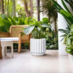 Ceramicfor Ceramic Flower Pots - 12 Inch Plant Pot Indoor Outdoor, Fluted Large ... - Image 8