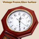 Sunexinlo Pendulum Wall Clocks Battery Operated,Regulator Wall Clock with Pendul... - Image 6