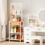 Homeiju Tall Purse Organizer for Closet, Vertical Handbag Organizer, No Scratch ... - Image 4