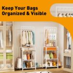Homeiju Tall Purse Organizer for Closet, Vertical Handbag Organizer, No Scratch ... - Image 5