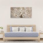 arteWOODS Flower Canvas Wall Art for Living Room Plum Blossom Pictures for Bedro... - Image 3