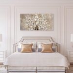 arteWOODS Flower Canvas Wall Art for Living Room Plum Blossom Pictures for Bedro... - Image 4