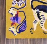 Handmade Flower & Fauna Wool Rug | Traditional Persian Design with Modern Twist ... - Image 5