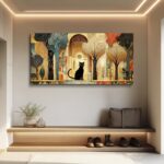 XIGUANGART Abstract Canvas Wall Art Vintage Pictures for Bedroom Large Nature La... - Image 6