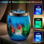 VOREEN Handblown Glass Tabletop Fountain - Art Glass Indoor Fountain with Color-... - Image 4