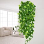 CEWOR 4pcs Artificial Hanging Plants 2.9ft Fake Ivy Vine Fake Ivy Leaves for Wed... - Image 6