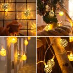 LED Moroccan Fairy Lights - 40 Indoor/Outdoor Battery Operated String Lights wit... - Image 6