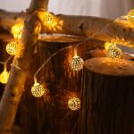 LED Moroccan Fairy Lights - 40 Indoor/Outdoor Battery Operated String Lights wit... - Image 7
