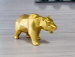 SMRTHMRT Abstract Geometric Sculptures,Creative Animals/Bear Statues Collectible... - Image 4