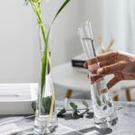 Transparent Glass Flower Vase Small Vase Hydroponics Plant Flower Terrarium Luxu... - Image 5