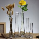 Transparent Glass Flower Vase Small Vase Hydroponics Plant Flower Terrarium Luxu... - Image 7