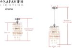 SAFAVIEH Lighting Collection Modern Capiz Sea Shell Boho Coastal Cream 9-inch Di... - Image 4