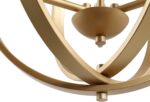 KSANA Gold Orb Chandelier Modern Globe 3 Light Fixture for Dining & Living Room,... - Image 4