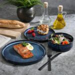 Gibson Elite 12 Piece Matisse Moderna Stoneware Reactive Glaze Plates and Bowls ... - Image 3