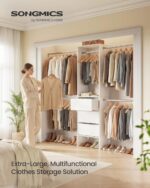 SONGMICS Closet System, Customizable Walk-In Closet Organizer System with Adjust... - Image 3