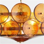French Retro Design Brown Glass Lamp Living Room Lamp American Minimalist Bedroo... - Image 4