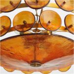 French Retro Design Brown Glass Lamp Living Room Lamp American Minimalist Bedroo... - Image 5