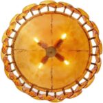 French Retro Design Brown Glass Lamp Living Room Lamp American Minimalist Bedroo... - Image 6