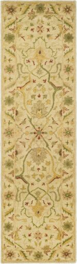 SAFAVIEH Antiquity Collection Runner Rug - 2'3" x 12', Ivory, Handmade Tradition... - Image 4