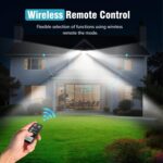 Solar Flood Lights Outdoor- 2800LM 200LED Solar Motion Sensor Lights, 3 Heads & ... - Image 8