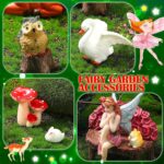 Wenqik 26 Pcs Miniature Fairy Figurines Mini Garden Accessories Tiny Fairies Fig... - Image 3